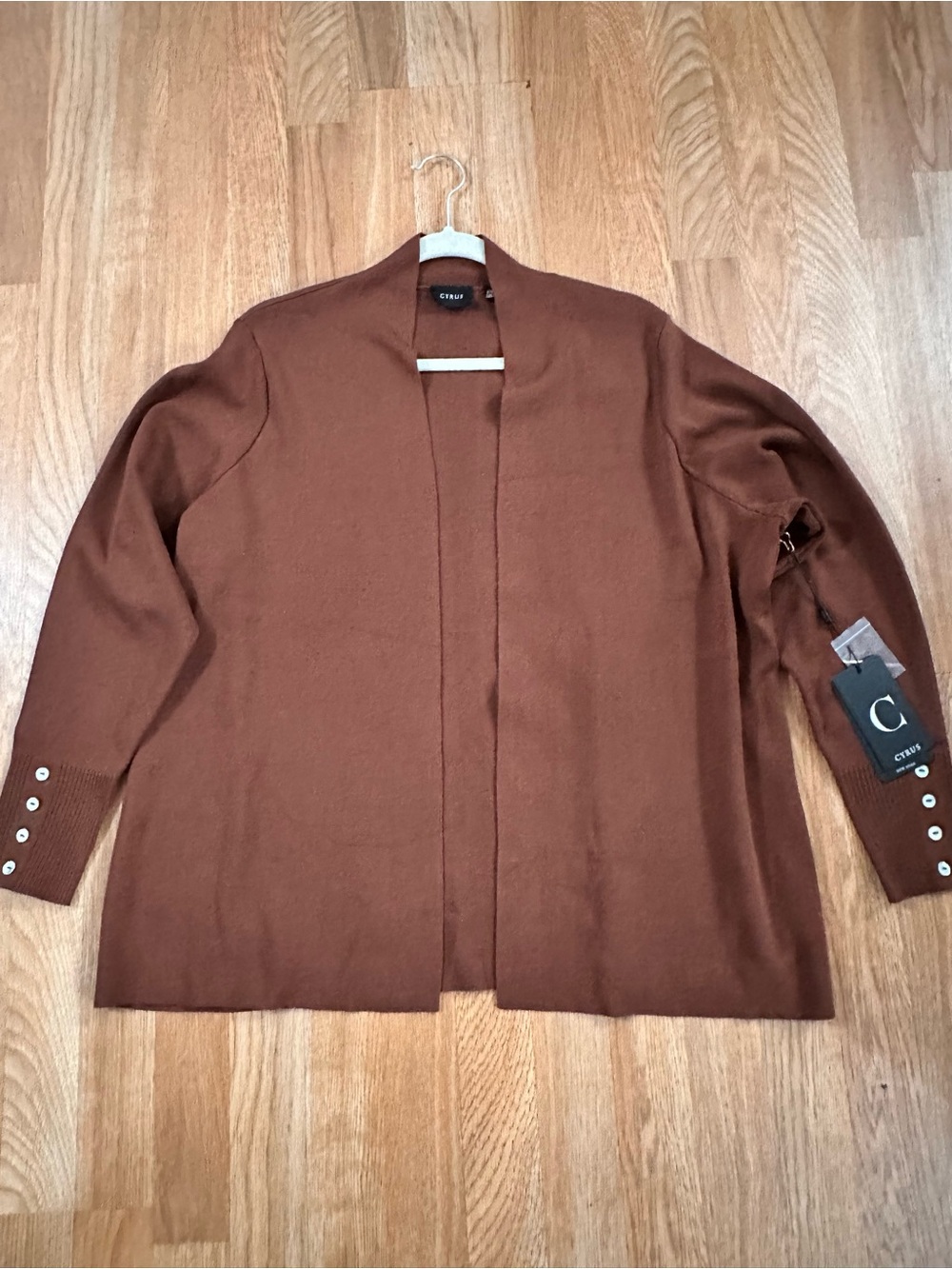 Cyrus Open-Front Rust Jacket - Picture 5 of 9